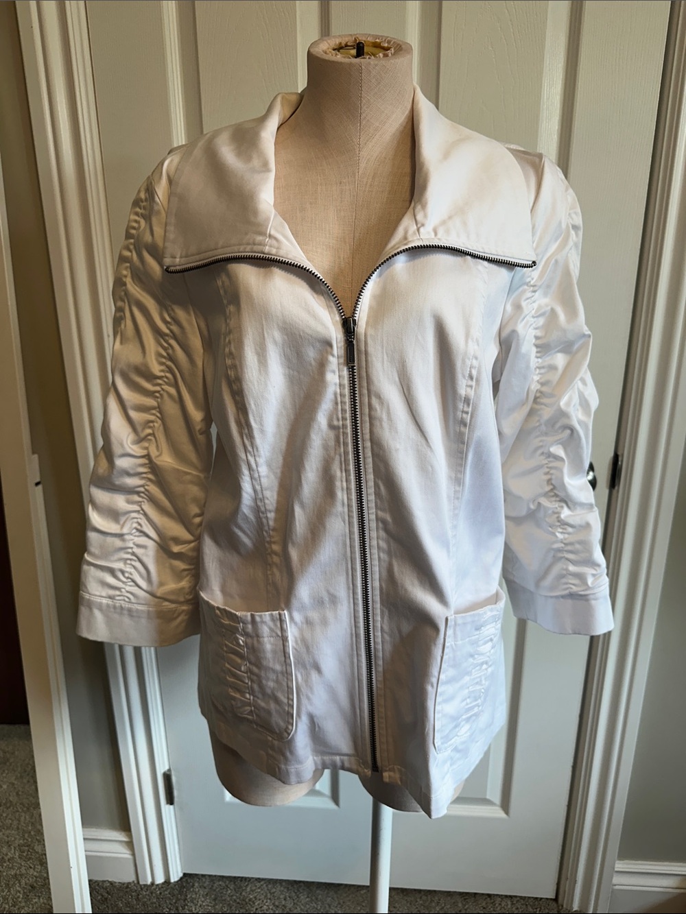 TRIBAL White 3/4 sleeved Jacket